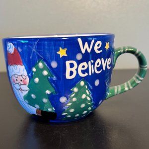 Bella Casa By Ganz WE BELIEVE Santa Claus Christmas Mug / Bowl /Serving Dish
